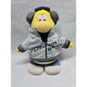 Disney Club Penguin Yellow Band Member Hoodie Plush Toy Series 7